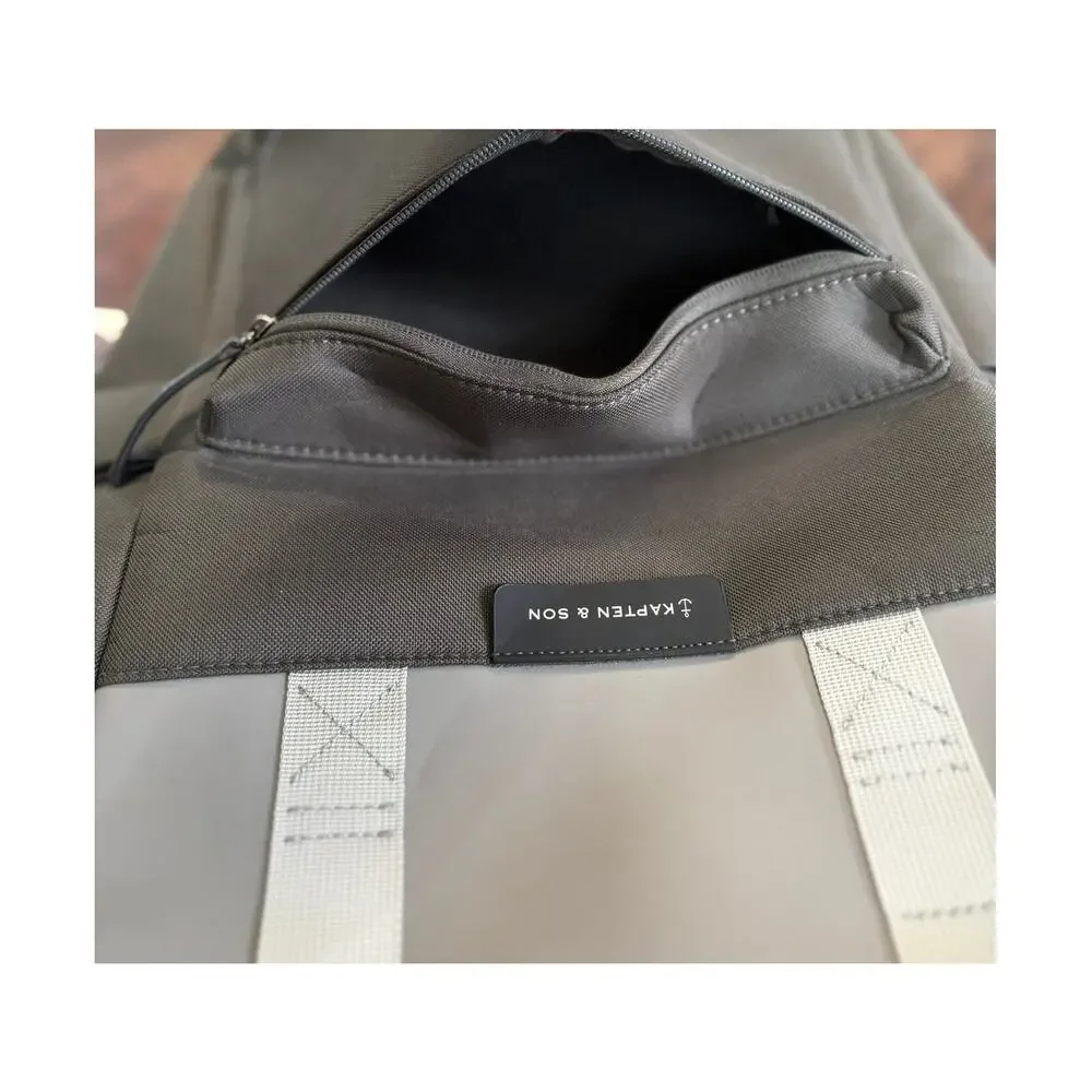 Kapten & Son Bergen Two-Tone Grey Minimalist Urban Backpack Water-Resistant Bag